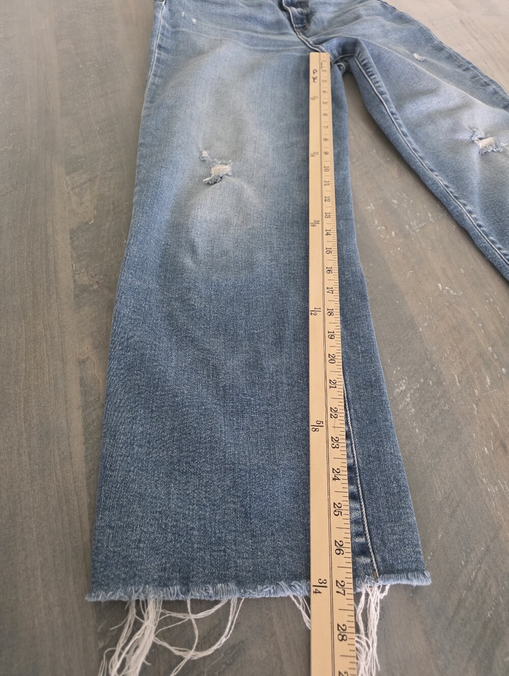 DAZE size 26 Wide Leg Crop JEANS - Picture 4 of 4